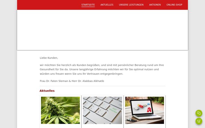 Screenshot of hebelapotheke.de