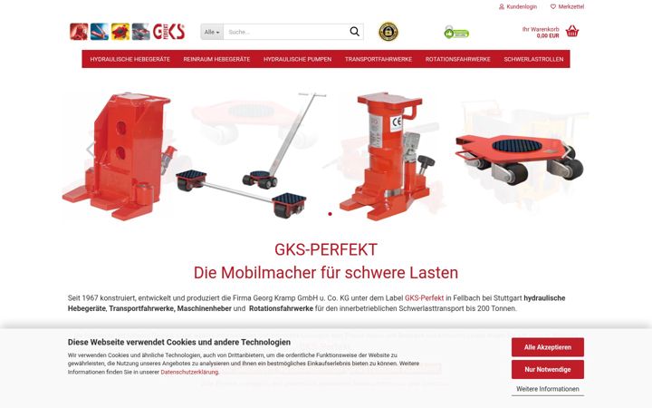 Screenshot of heben-bewegen.com