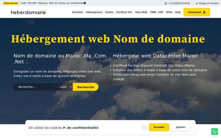 Screenshot of heberdomaine.com
