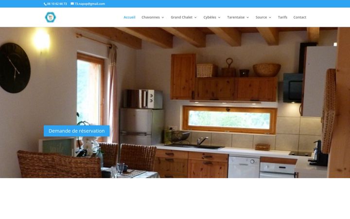 Screenshot of hebergement-brides.com