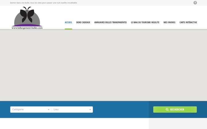 Screenshot of hebergement-bulles.com
