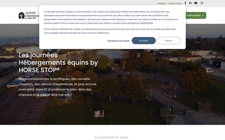 Screenshot of hebergements-equins.com