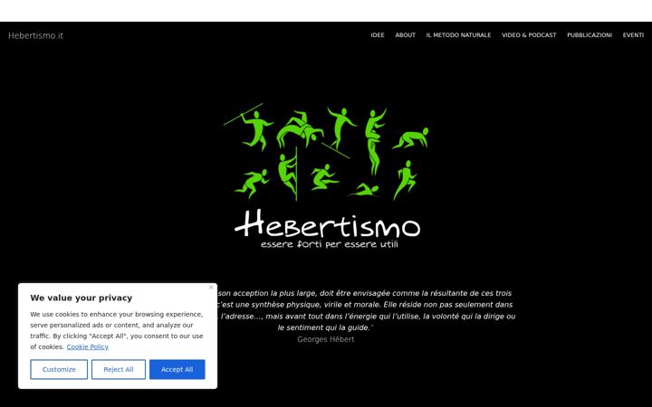 Screenshot of hebertismo.it