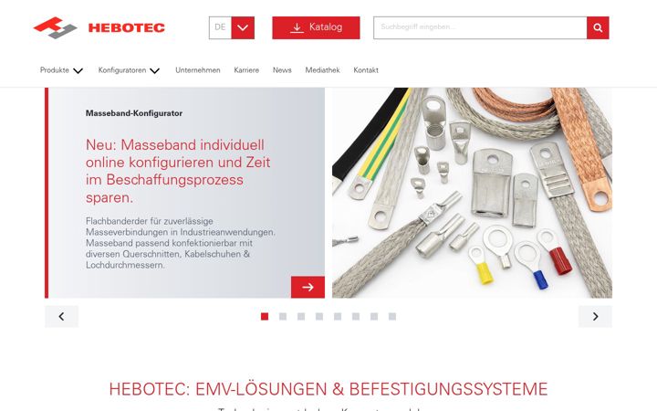 Screenshot of hebotec.de