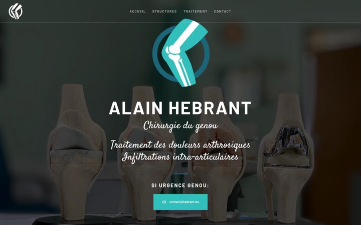 Screenshot of hebrant.be