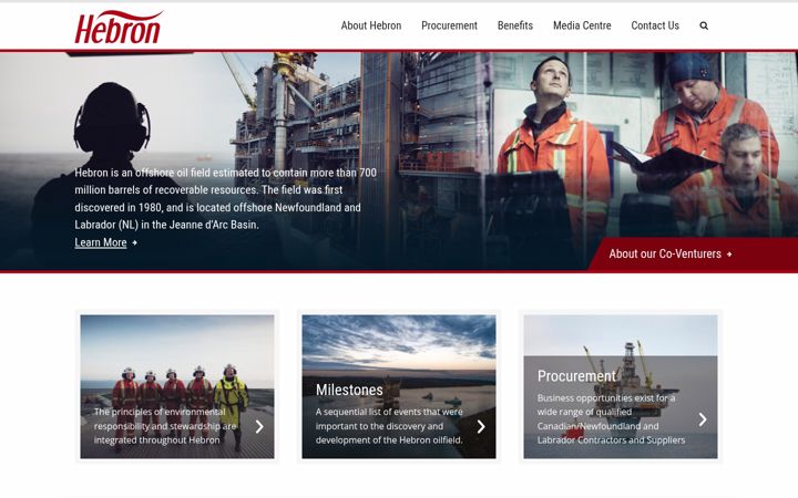 Screenshot of hebronproject.com