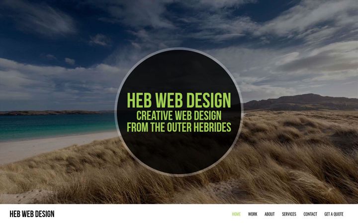 Screenshot of hebwebdesign.co.uk