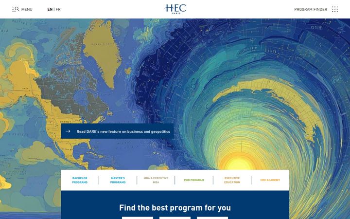 Screenshot of hec.edu