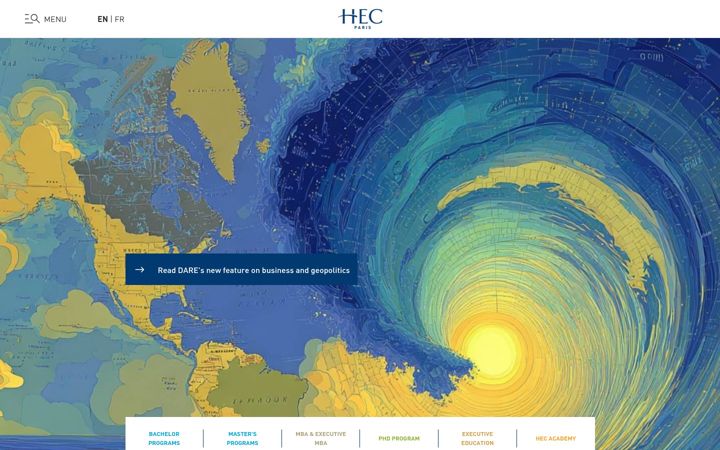 Screenshot of hec.fr