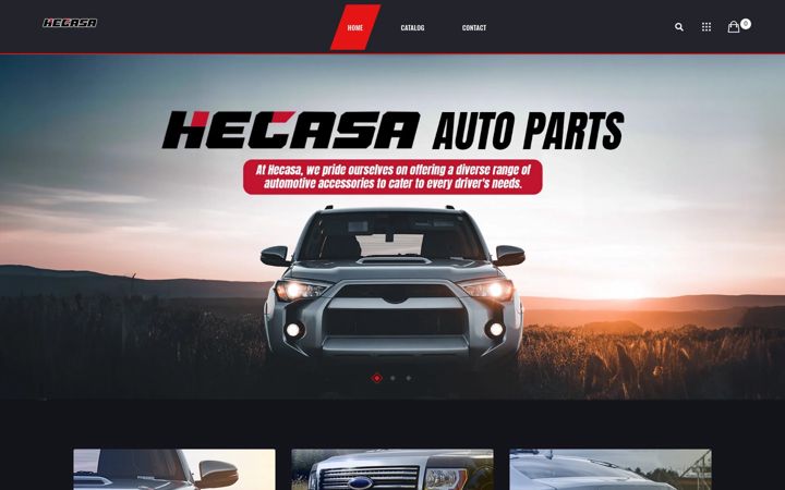 Screenshot of hecasausa.com