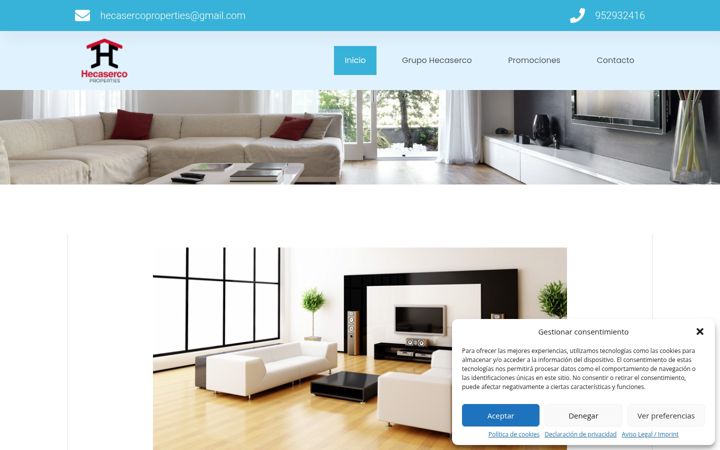 Screenshot of hecasercoproperties.com