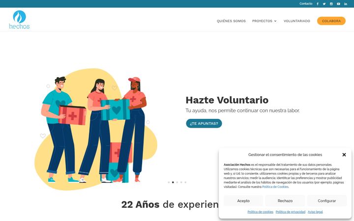 Screenshot of hechos.eu
