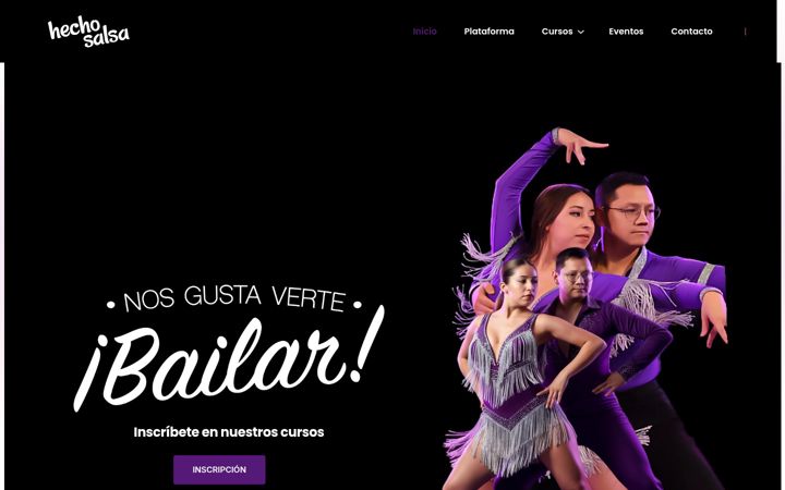 Screenshot of hechosalsa.net