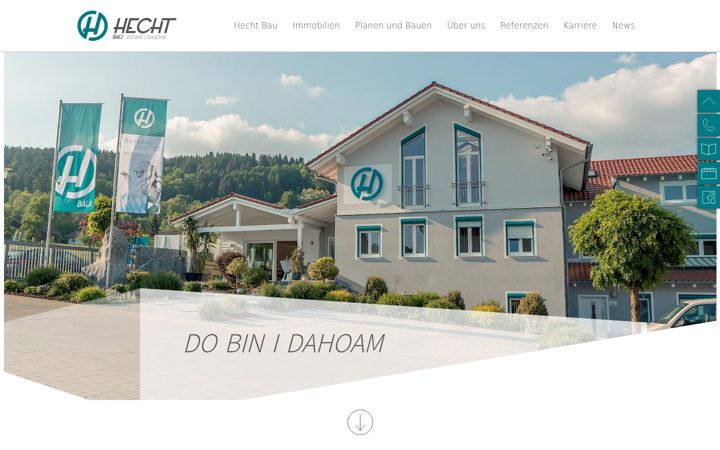 Screenshot of hecht-immo.de