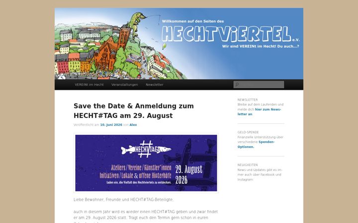 Screenshot of hecht-viertel.de