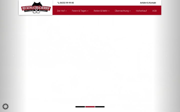 Screenshot of heckenaschbacherhof.de