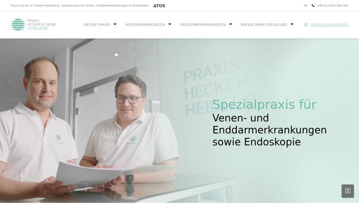 Screenshot stránky hecker-thome.de