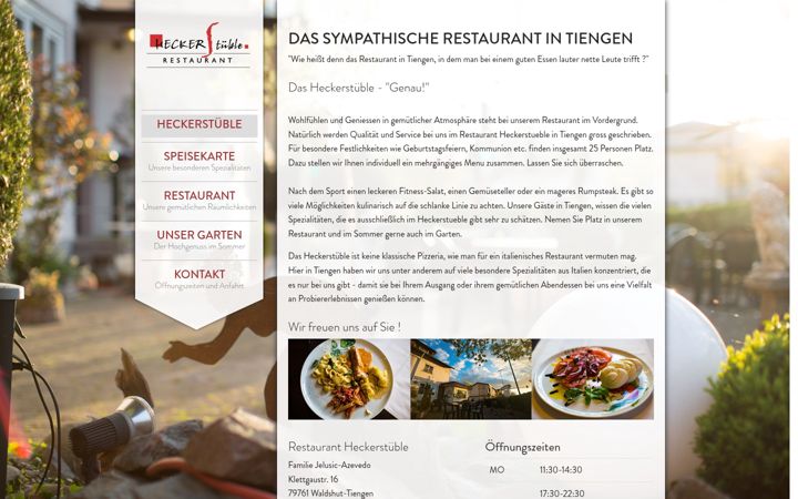 Screenshot of heckerstueble.de