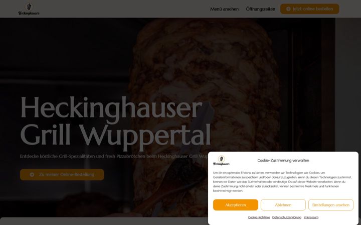 Screenshot of heckinghausergrill.de