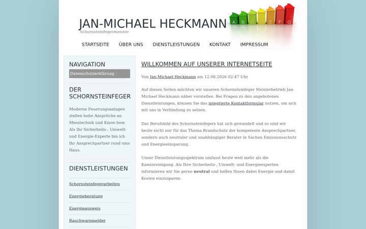 Screenshot of heckmann-schornsteinfeger.de