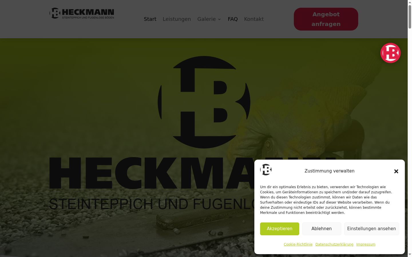 Screenshot tal-banner tal-kunsens muri qabel kwalunkwe interazzjoni