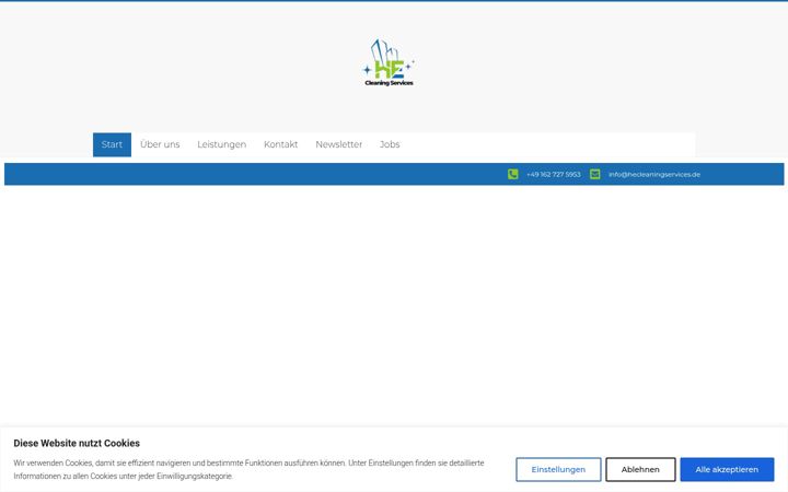 Screenshot of hecleaningservices.de