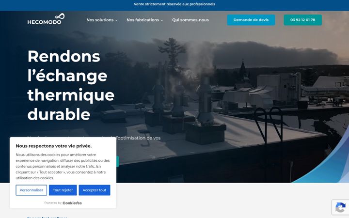 Screenshot of hecomodo.fr