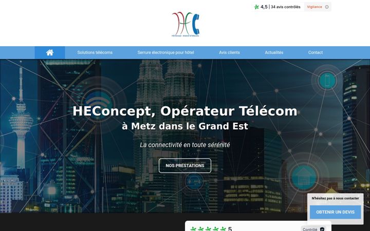 Screenshot of heconcept-avis.fr