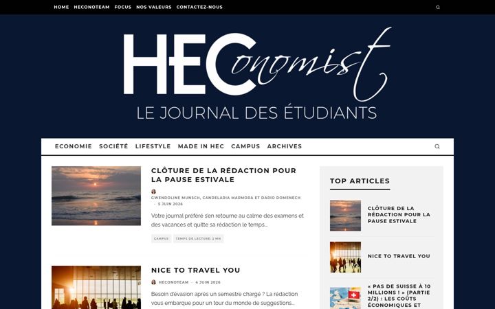 Screenshot of heconomist.ch