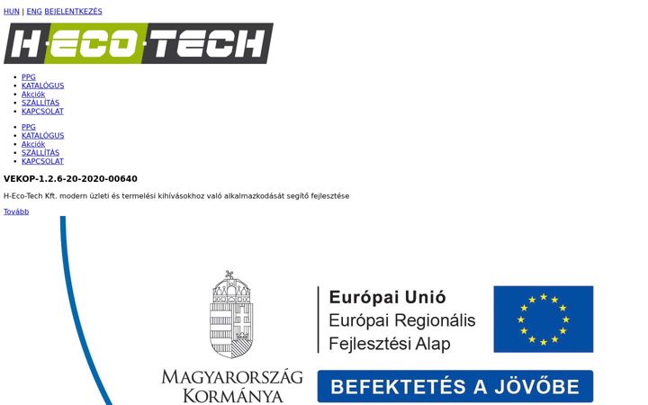 Screenshot of hecotechkft.hu