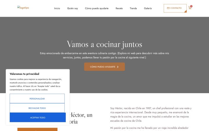 Posnetek zaslona hectoralamos.com