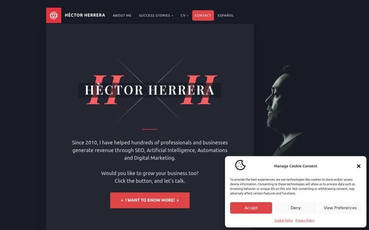 Screenshot of hectorherrera.es