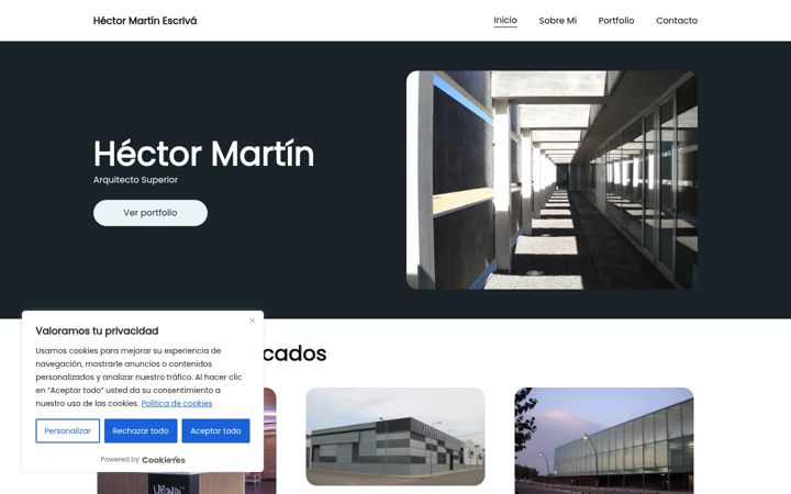 Screenshot of hectormartin-iniz.com