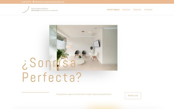 Screenshot of hectormigueldentista.com