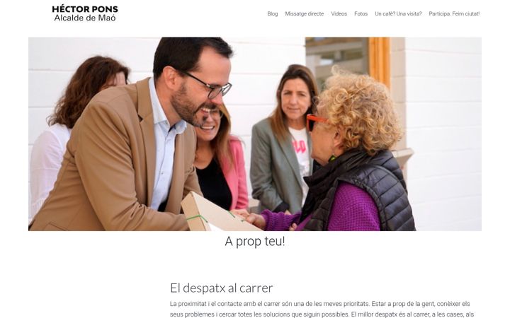 Screenshot of hectorpons.com