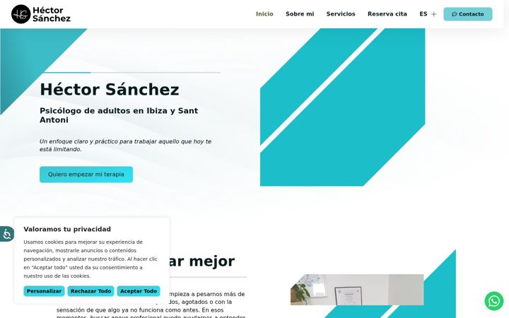 Screenshot of hectorsanchezpsicologia.com