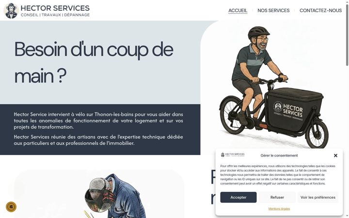 Screenshot of hectorservices.fr