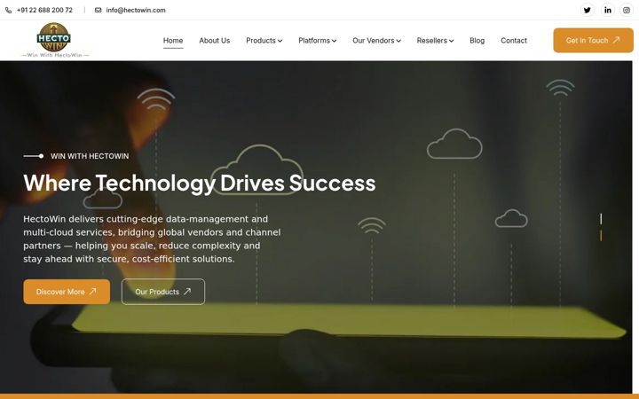Screenshot of hectowin.com