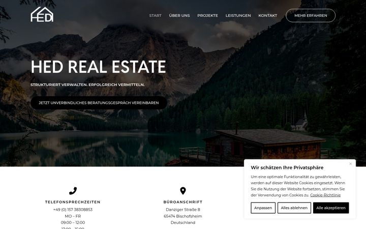 Screenshot of hed-realestate.com