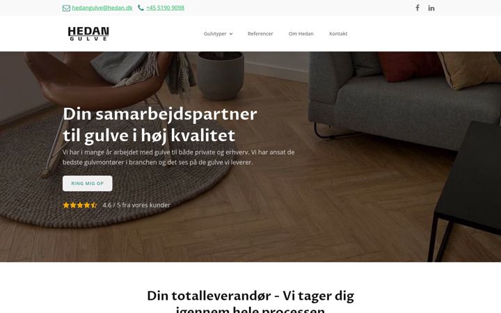 Screenshot of hedan.dk