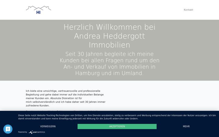 Screenshot of heddergott-immobilien.de