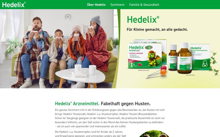 Screenshot of hedelix.de