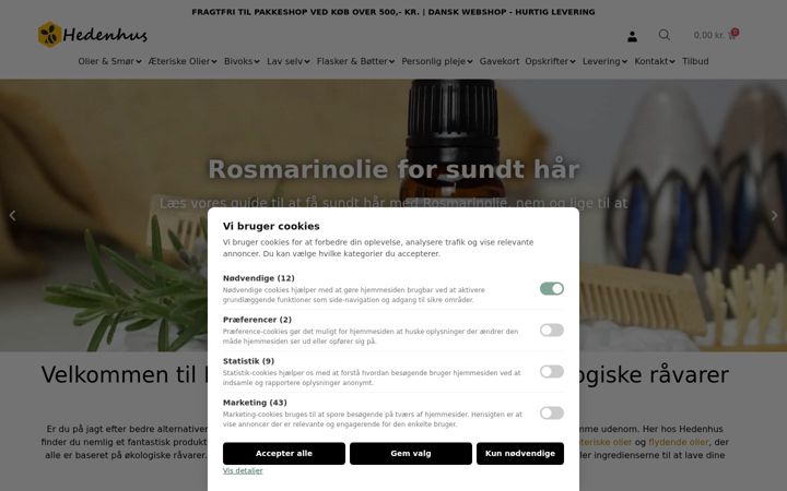 Screenshot of hedenhus.dk