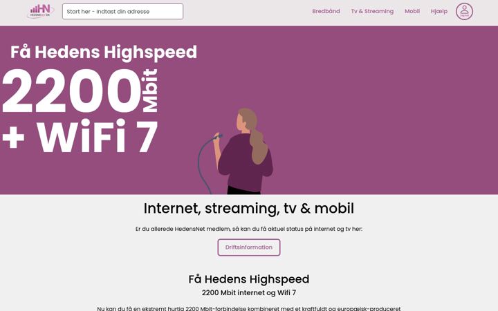 Screenshot di hedensnet.dk