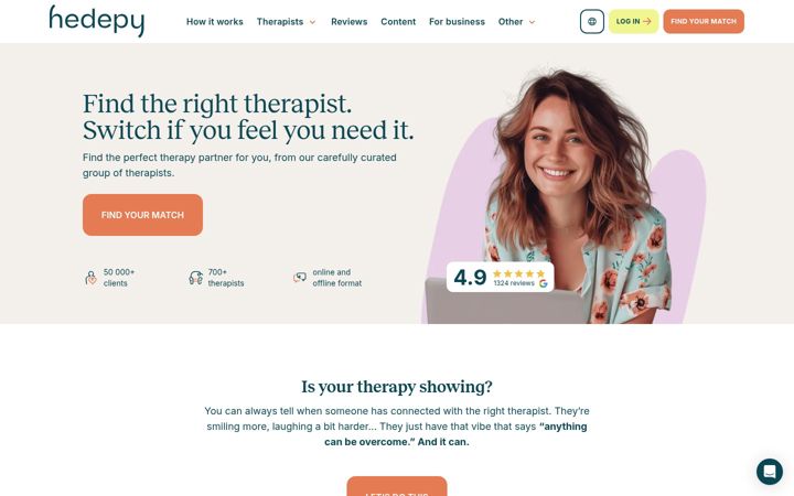 Screenshot of hedepy.com
