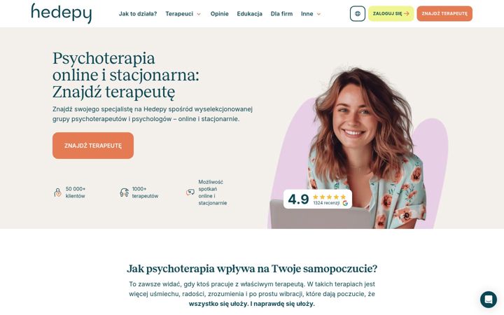 Screenshot of hedepy.pl