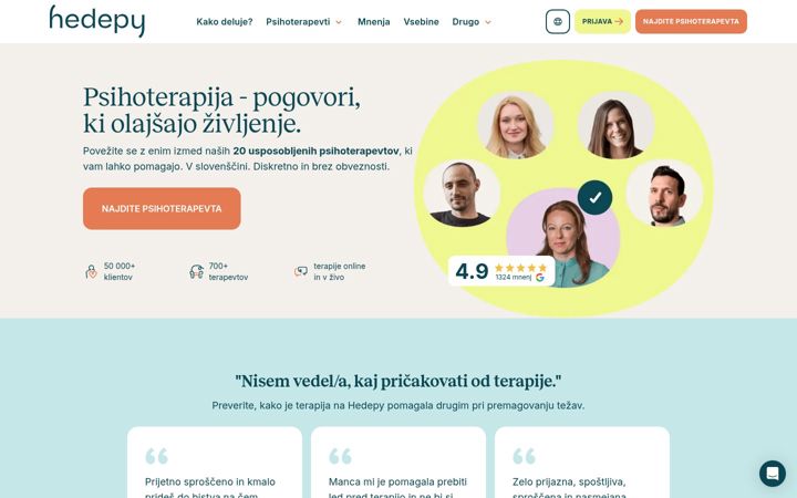 Screenshot of hedepy.si