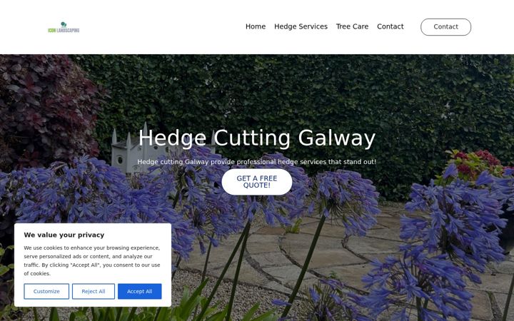 Screenshot of hedgecuttinggalway.com