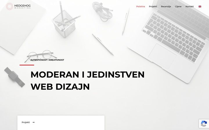 Screenshot of hedgehog-marketing.hr