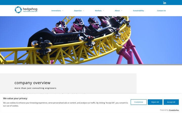 Screenshot of hedgehogtech.com